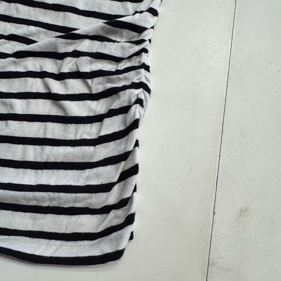 Alice + Olivia Women’s Size Medium Black White Striped Jersey Tunic Dress - Picture 4 of 7